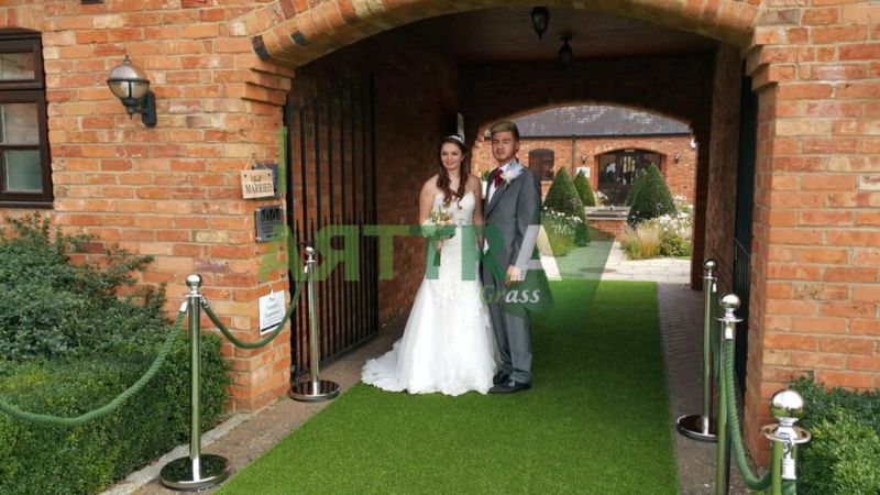 Artificial Grass Aisle for Weddings